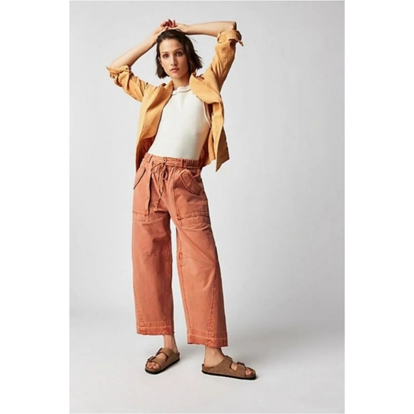 Free People To The Extreme Barrel Pants